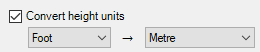 Convert height units