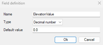 create table and field for elevation