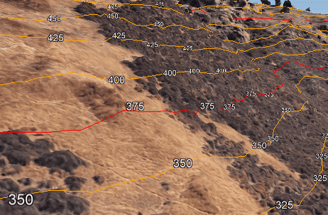 elevation labels in Google Earth