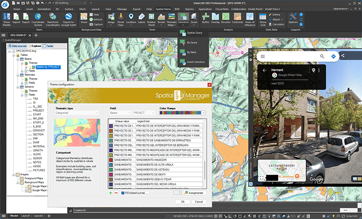 GstarCAD 2025 and ‘Spatial Manager’ v.9.3.1